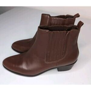J. Crew Slip On Ankle Boot Brown Size 6, New No Box